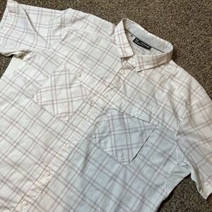 Under Armour Tide Chaser Plaid Shirt UPF 30 Men's XXL Short Sleeve Button Front